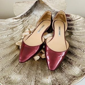 Manolo pointed toe flats
